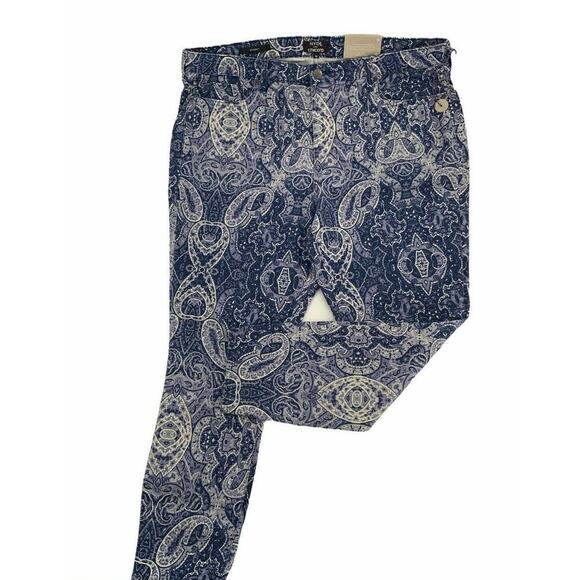 NYDJ Chicos LiftxTuck Paisley Jeans Womens 18 Skinny Flawless Contour Denim NWT - Picture 5 of 11